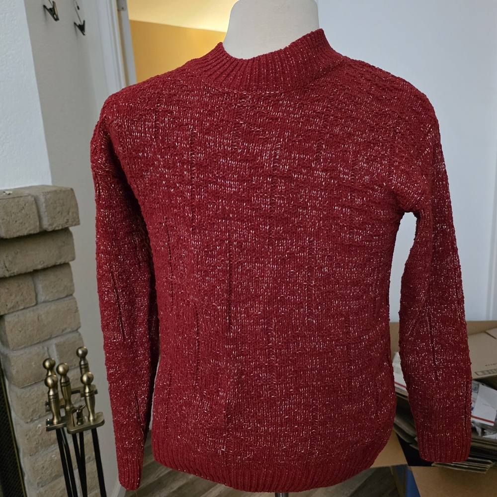 Weatherproof Women's Rich Red Crewneck Sweater